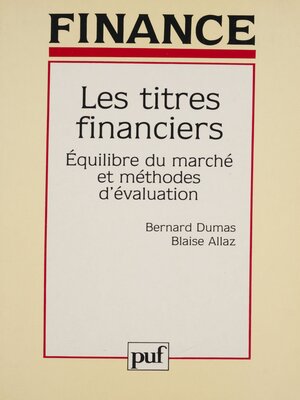 cover image of Les Titres financiers